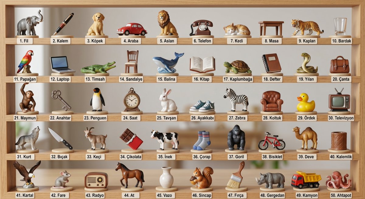 Fifty Figurine Shelf Display Collection — AI result, variation 2 of 3