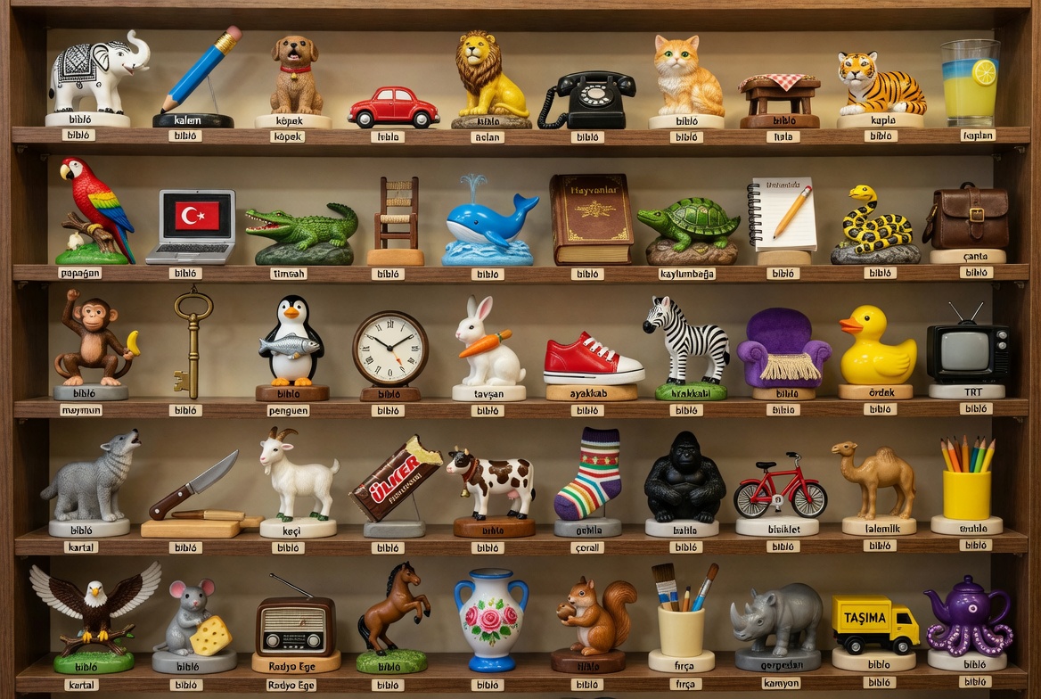 Fifty Figurine Shelf Display Collection — AI result, variation 3 of 3