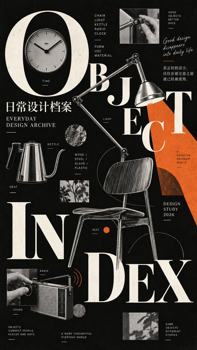 Figure-Led Editorial Poster With Scattered Typography — AI result, variation 4 of 4