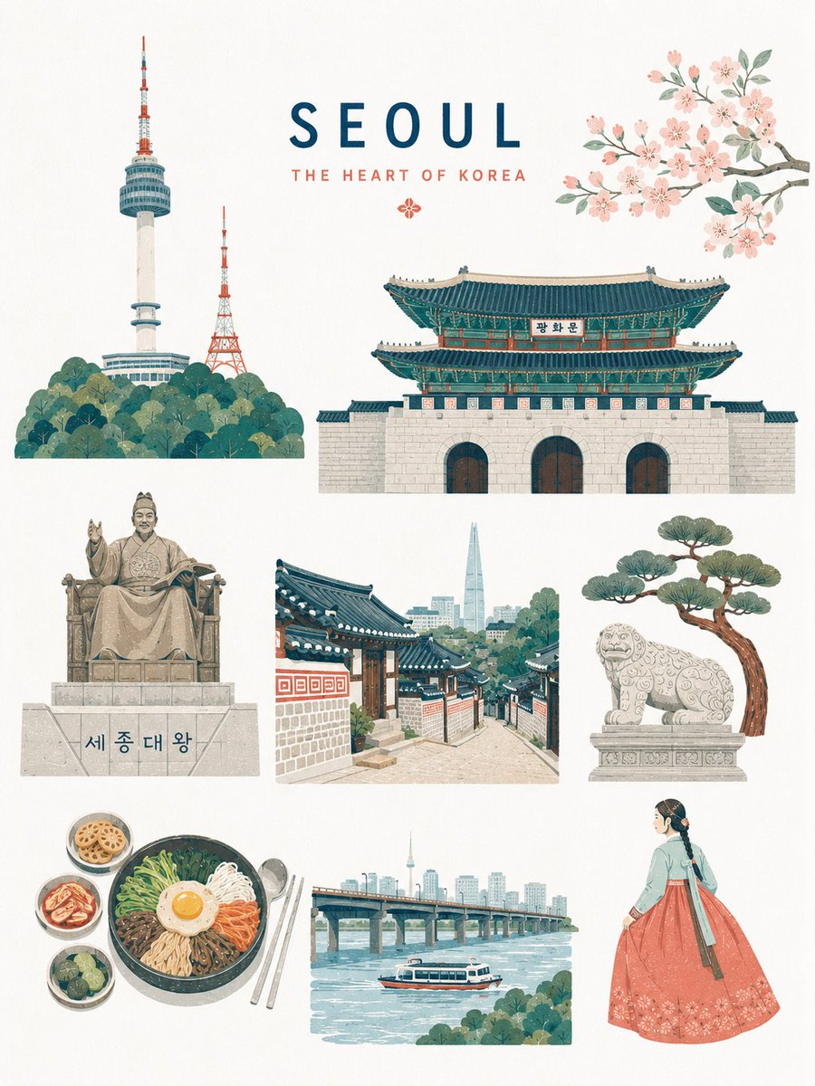 Flat Editorial Illustration of Any Subject — AI result, variation 2 of 4