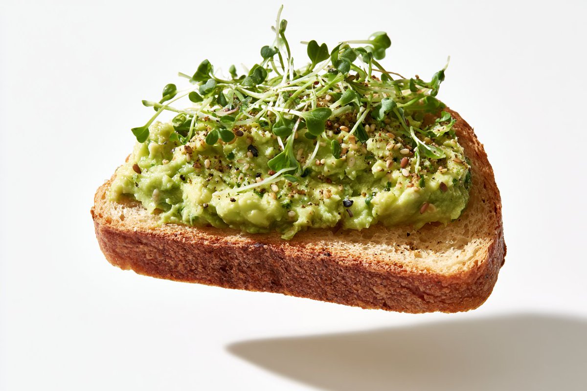 Floating Food Hero Shot on White Background — AI result, variation 3 of 4