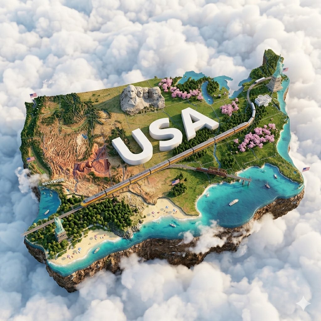 Floating Miniature Japan Island in the Clouds — AI result, variation 2 of 2