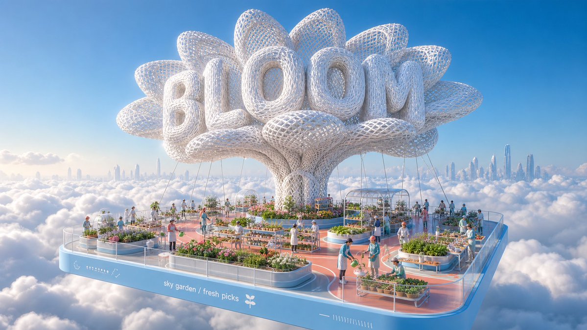 Floating Word Sculpture Over Clouds Poster — AI result, variation 2 of 4