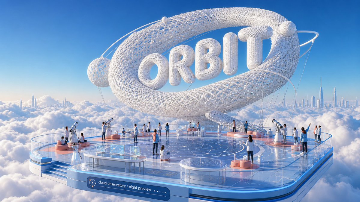 Floating Word Sculpture Over Clouds Poster — AI result, variation 4 of 4