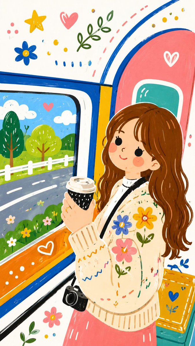 Folk Doodle Flat Illustration Style Transfer — AI result, variation 3 of 4