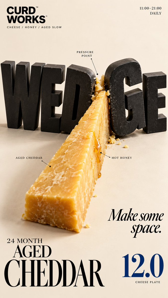 Food-Built Headline Editorial Poster Prompt — AI result, variation 2 of 4