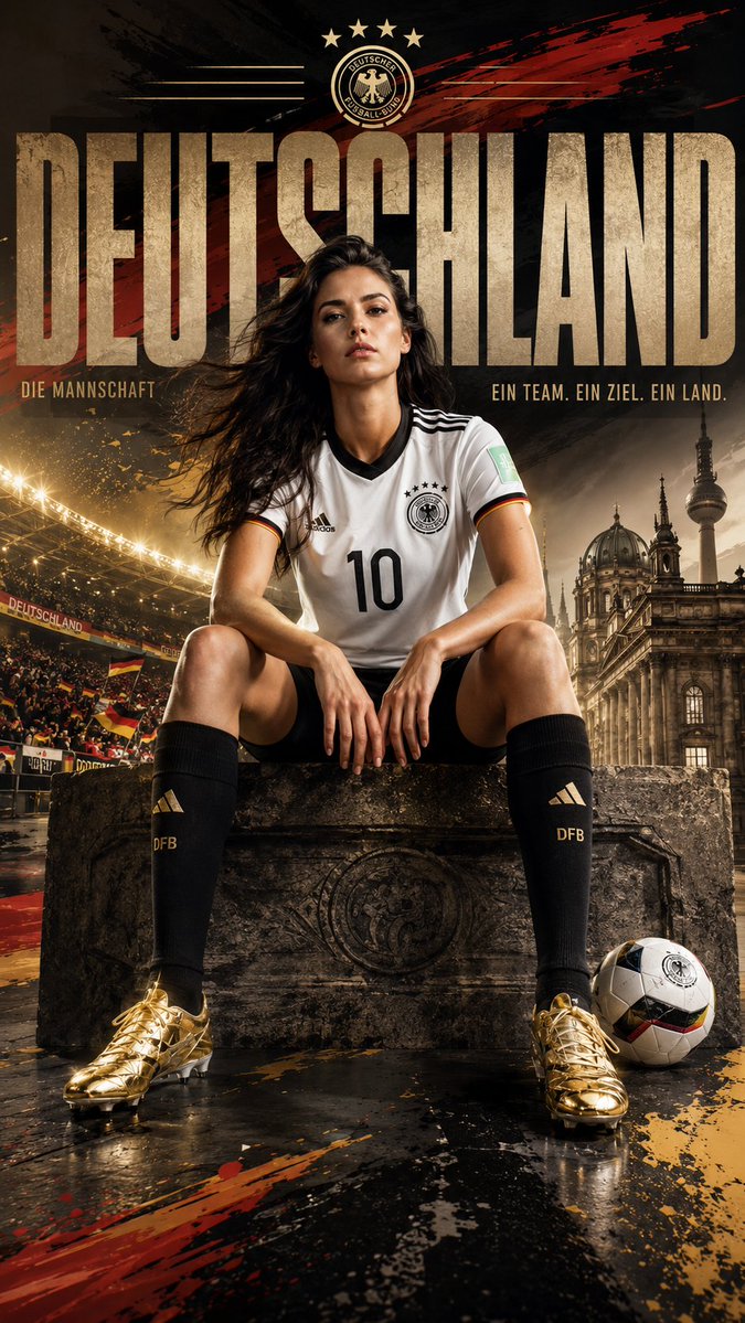 Football Campaign Poster With Gold Boots in 9:16 — AI result, variation 2 of 2