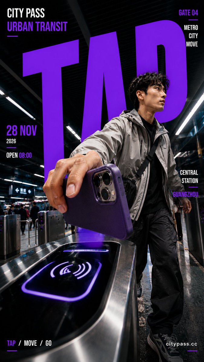 Forced Perspective Campaign Poster With Bold Type — AI result, variation 4 of 4