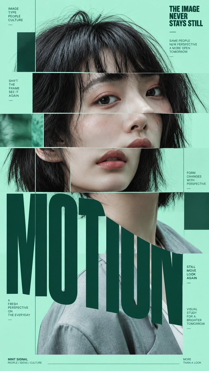 Four-Poster Fashion Editorial Series From a Portrait — AI result, variation 2 of 4
