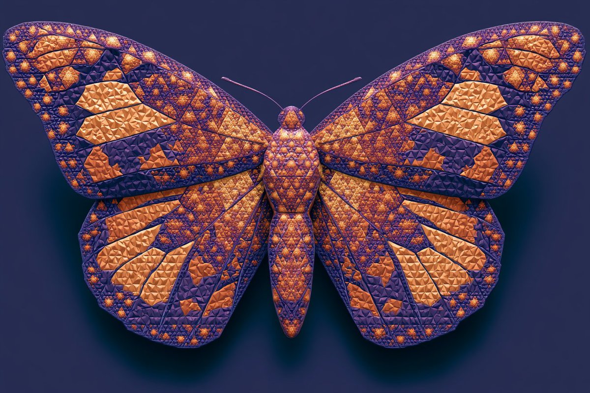 Fractal Triangle Pattern Art Prompt — AI result, variation 4 of 4