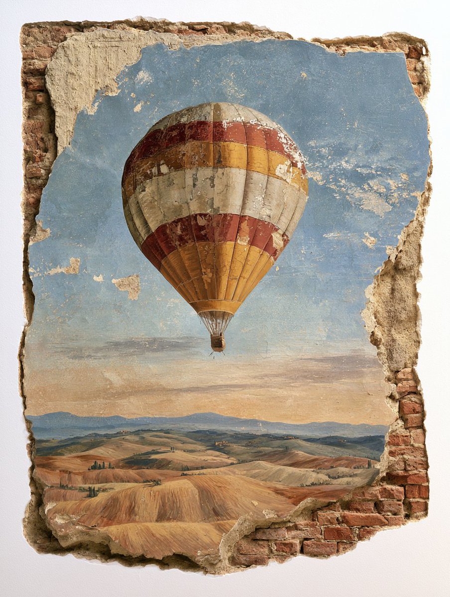 Fresco Secco Painting on Crumbling Plaster — AI result, variation 3 of 4