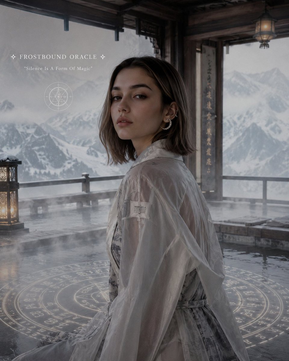Frost-Lit Ryokan Fashion Editorial Prompt — AI result, variation 2 of 2