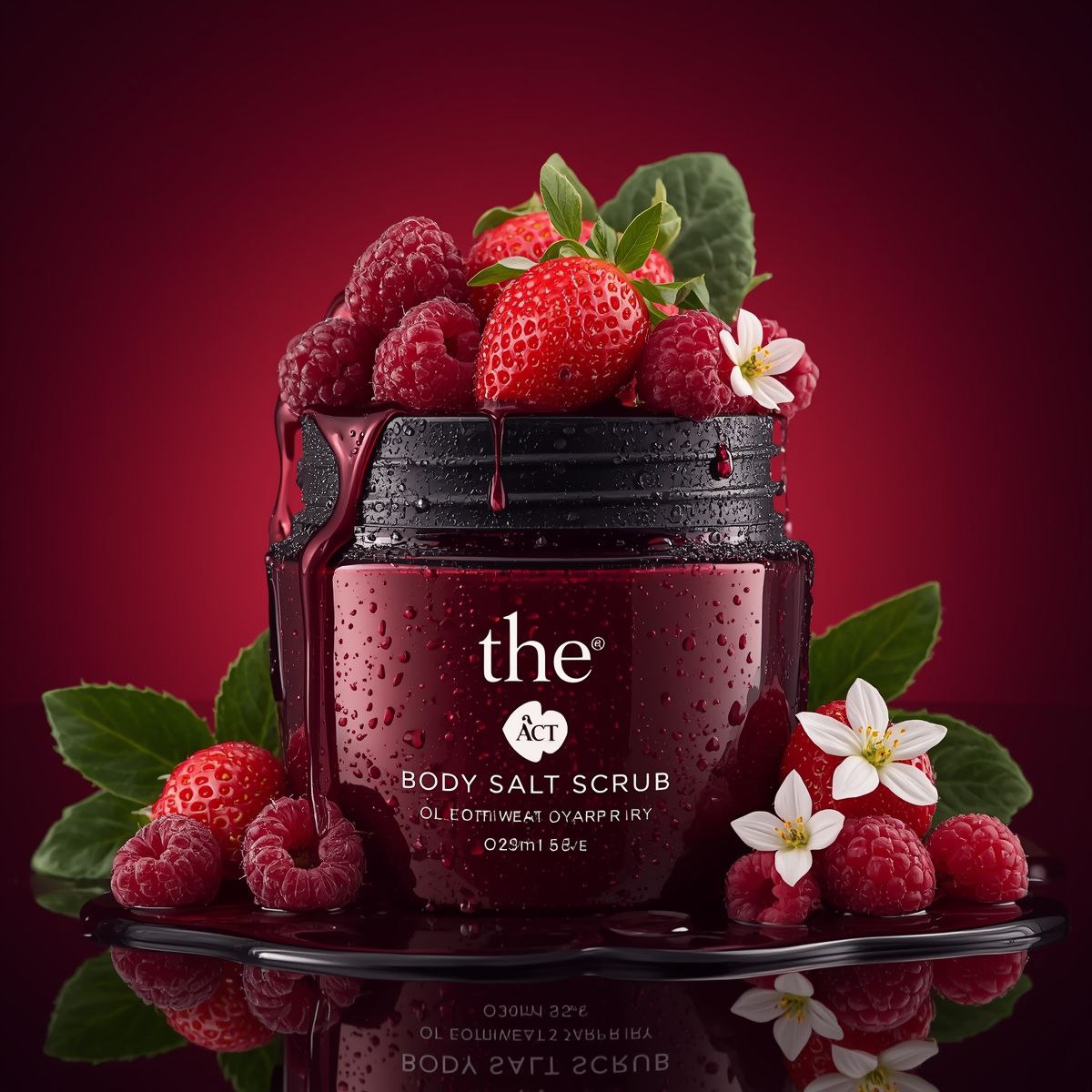 Source image for the AI video “Fruit Jar Self-Assembly Beauty Commercial”