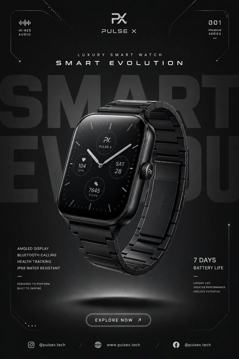 Futuristic Tech Product Ad Poster in 3D — AI result, variation 2 of 4
