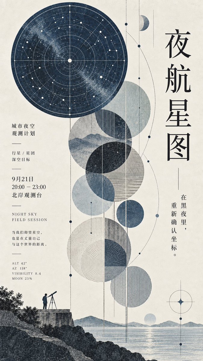 Geometric Editorial Poster Prompt for Vertical Layouts — AI result, variation 4 of 4