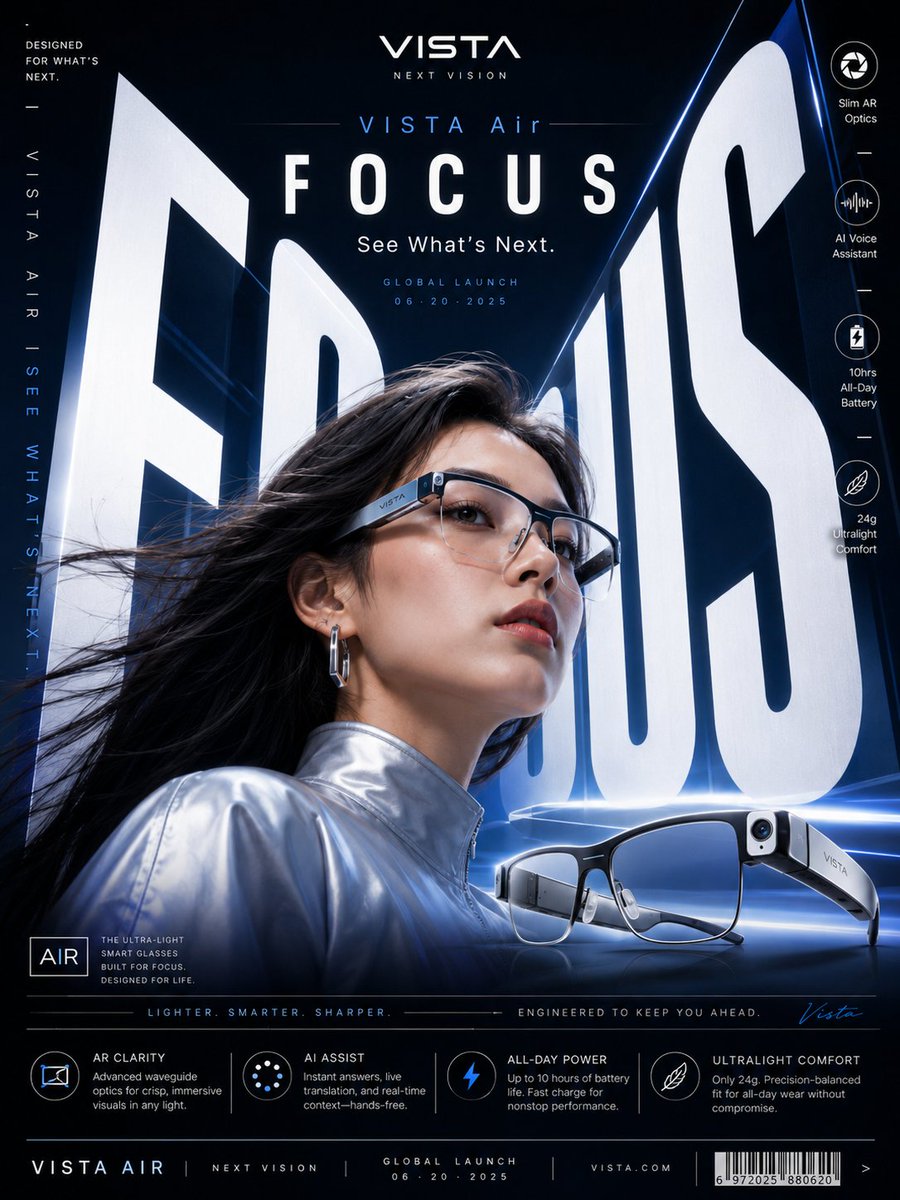 Giant Headline Product Ad Poster in Perspective — AI result, variation 4 of 4