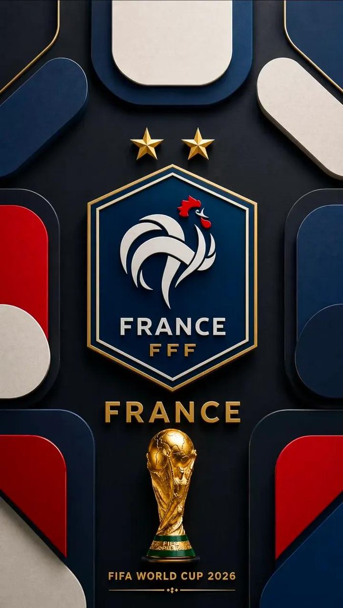 A vertical sports poster on deep matte black, framed by gold beveled panels, with a national crest, stacked championship stars, and a golden trophy. It reads…