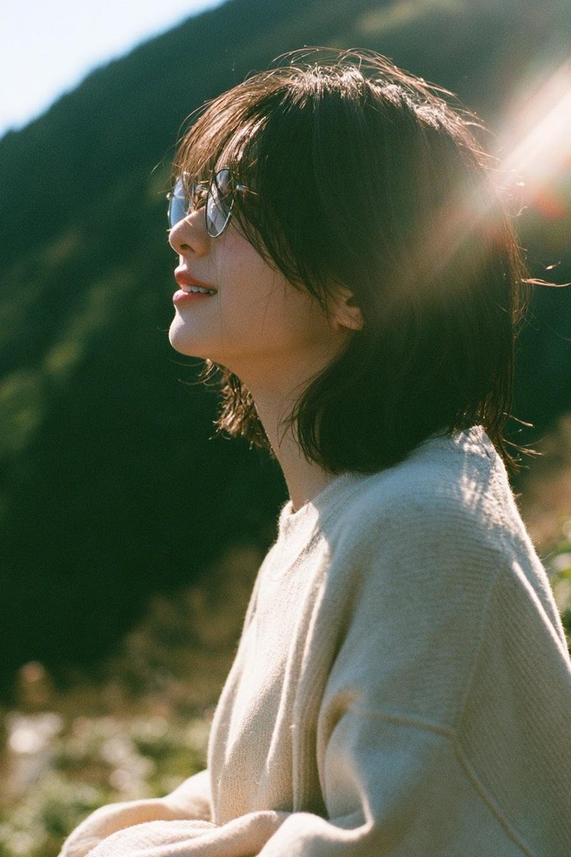 Golden Hour Garden Portrait in Film Style — AI result, variation 2 of 4