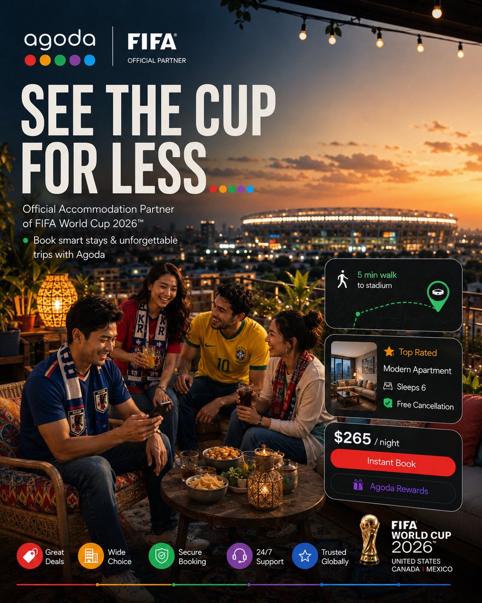 Golden-Hour Travel Ad Poster for World Cup 2026 — AI result, variation 3 of 4