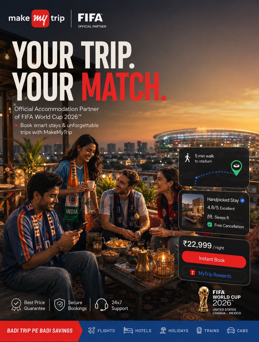 Golden-Hour Travel Ad Poster for World Cup 2026 — AI result, variation 4 of 4