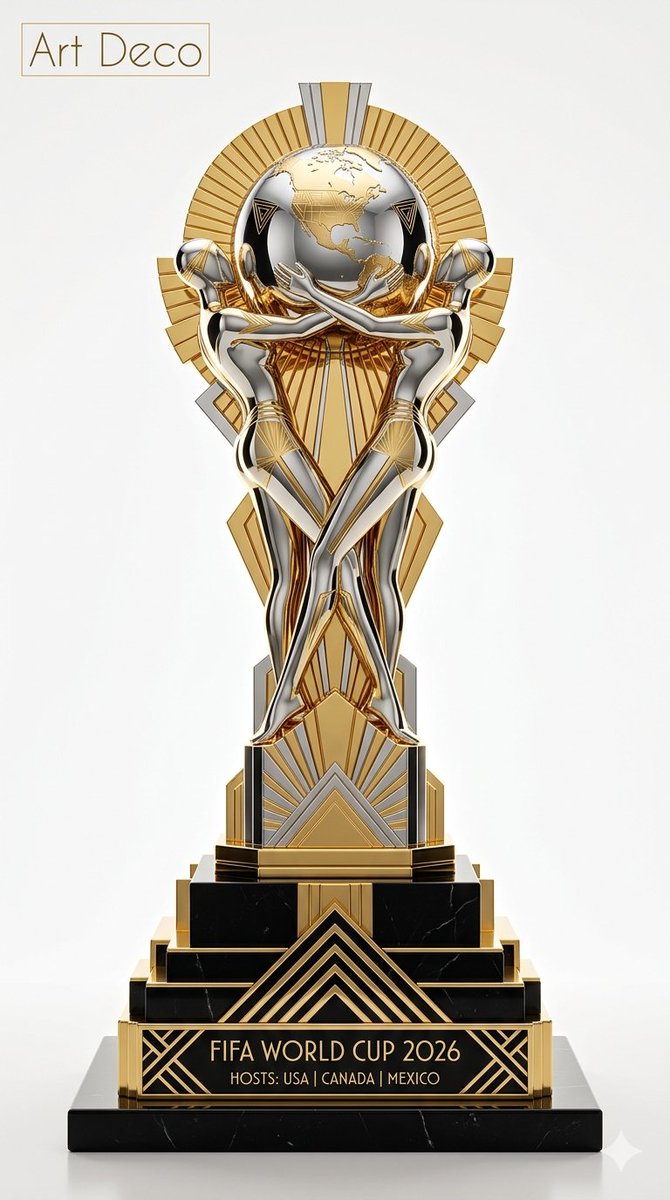 Golden Trophy Architecture Style Product Shot — AI result, variation 4 of 4