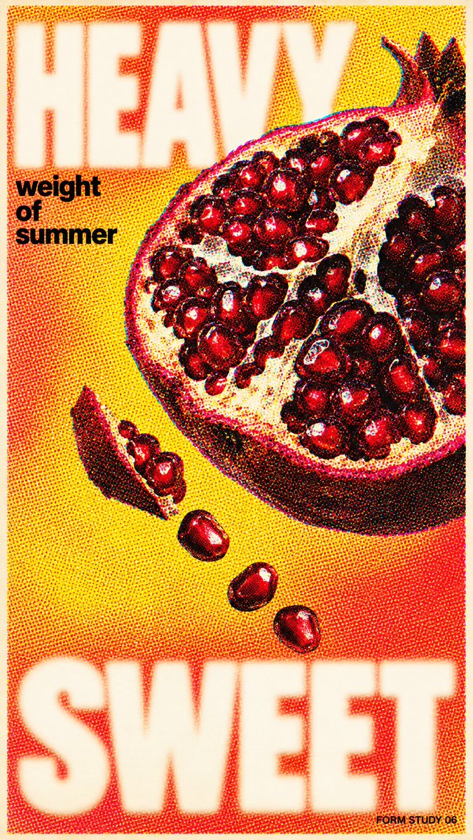 Halftone Dot Photo Poster With Milky White Type — AI result, variation 2 of 4