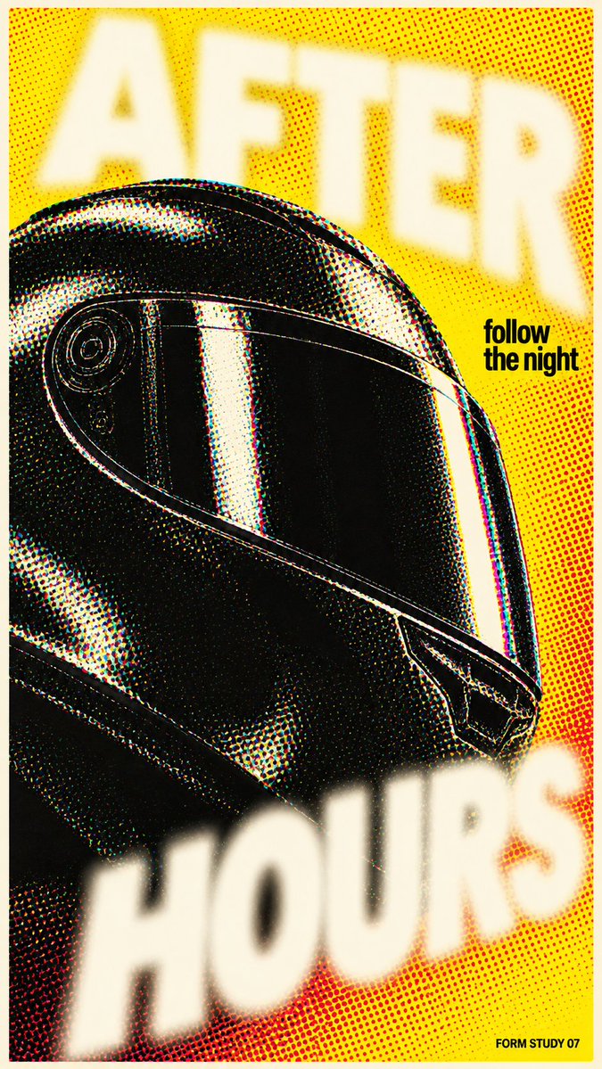 Halftone Dot Photo Poster With Milky White Type — AI result, variation 3 of 4