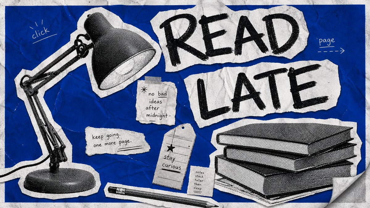 Halftone Ransom Note Poster in Cobalt Blue — AI result, variation 3 of 4