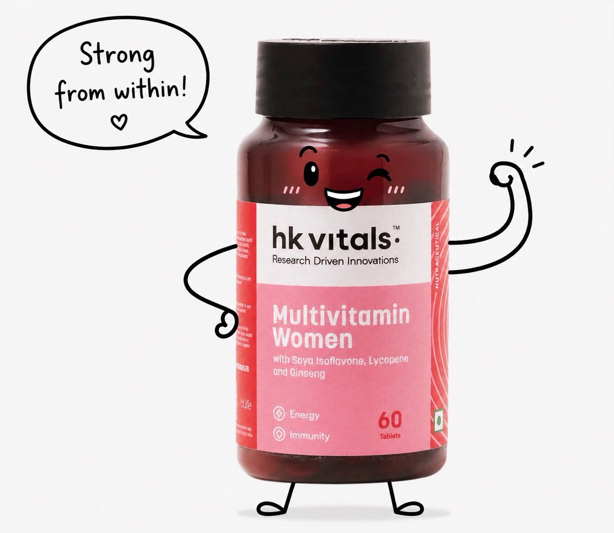 Hand-Drawn Doodle Character on Product Photo — AI result, variation 3 of 4