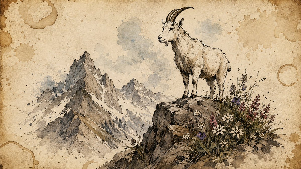 The picture reads like a page from a well-used sketchbook: loose ink linework, soft watercolor washes spilling past the edges, and a warm, coffee-stained paper…