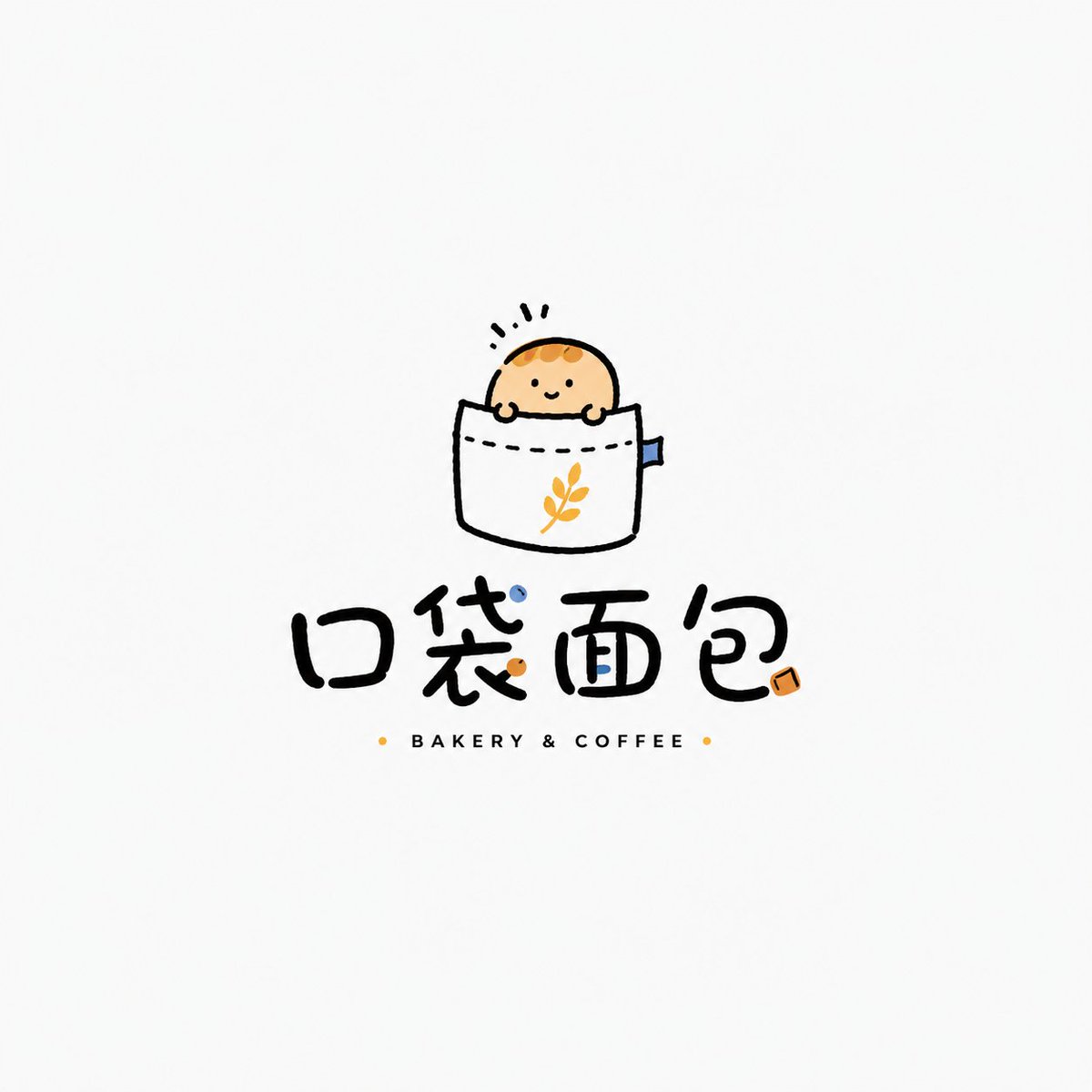 Hand-Drawn Wordmark Logo Design With Small Motif — AI result, variation 2 of 4