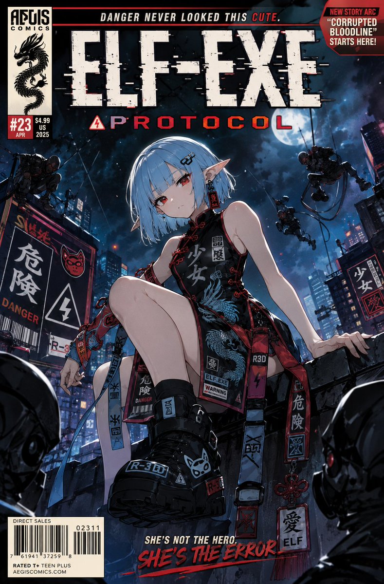 Hero Comic Cover Art With Your Reference Character — AI result, variation 2 of 2