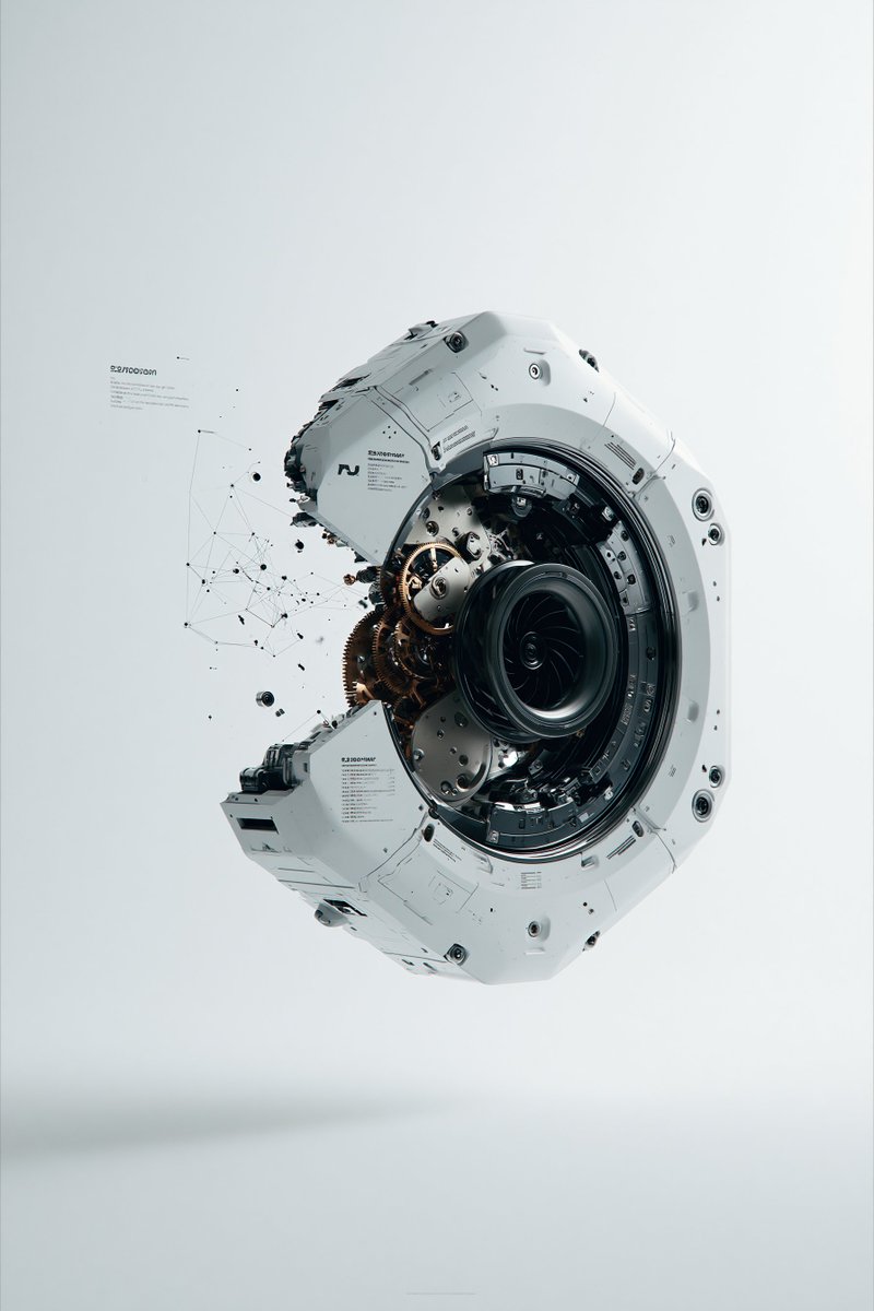 Hexagonal Tech Module Macro 3D Render — AI result, variation 4 of 4