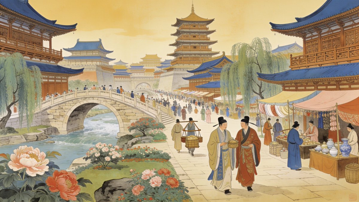 A richly textured scene of a chosen subject set in a specific era, with architecture, clothing and surroundings drawn to match the period. The result reads…