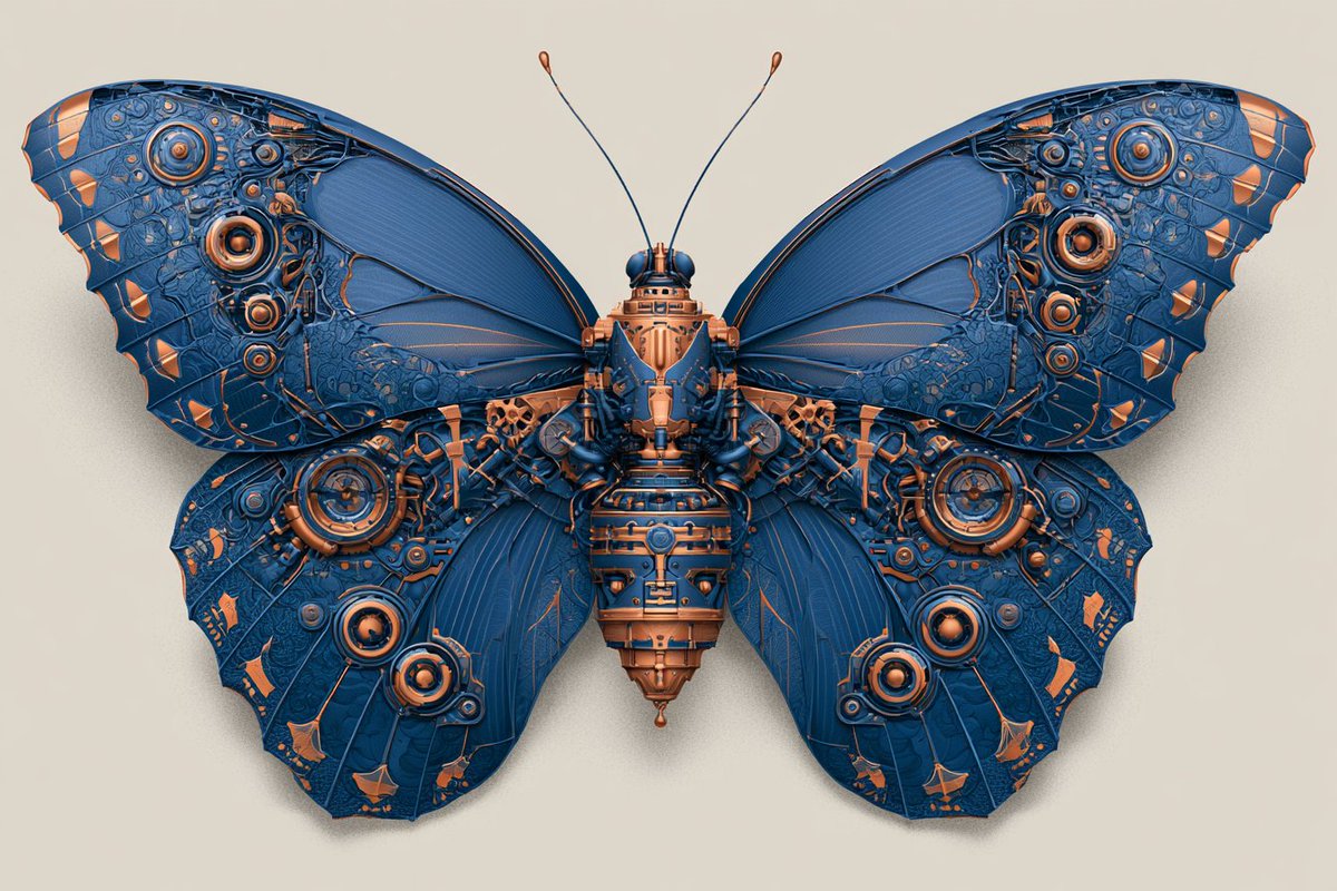 Industrial Organic Synthesis Illustration With Two Accent Colors — AI result, variation 3 of 4