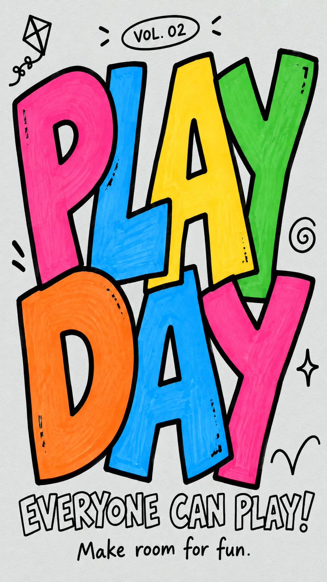 Interlocking Marker Letter Poster Design — AI result, variation 4 of 4