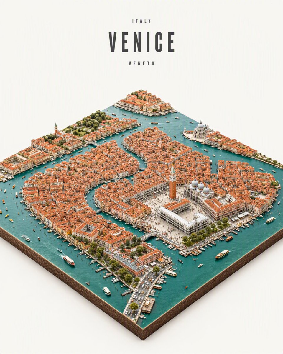 Isometric City Diorama Poster With Editorial Type — AI result, variation 4 of 4