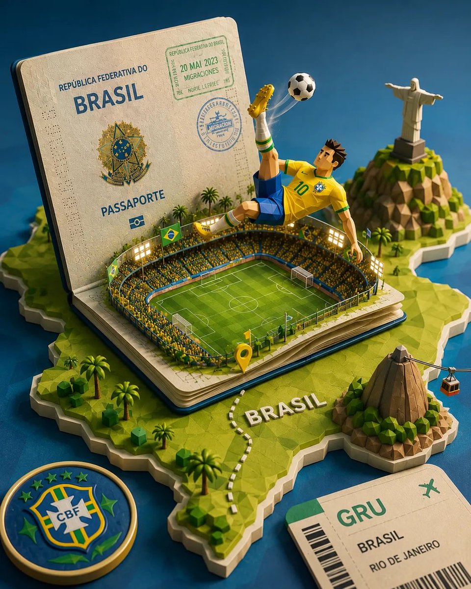 Isometric Passport Stadium Diorama in 3D — AI result, variation 2 of 2