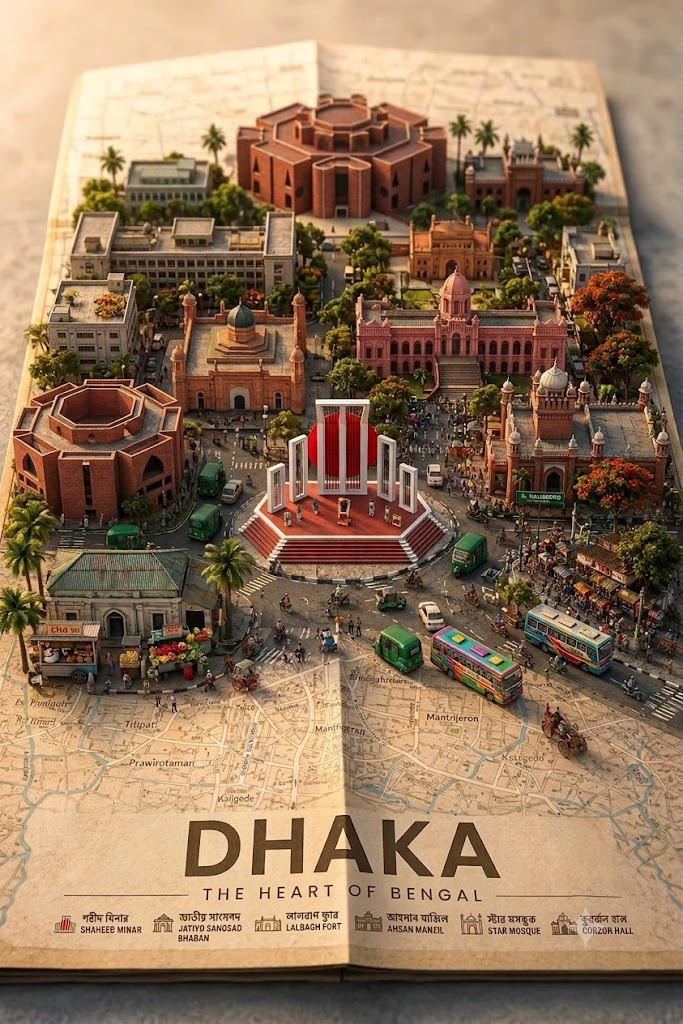 Isometric Travel Map Diorama Poster — AI result, variation 2 of 2