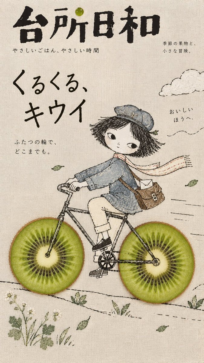 Japanese Food Magazine Cover With Hand-Drawn Illustration — AI result, variation 3 of 4