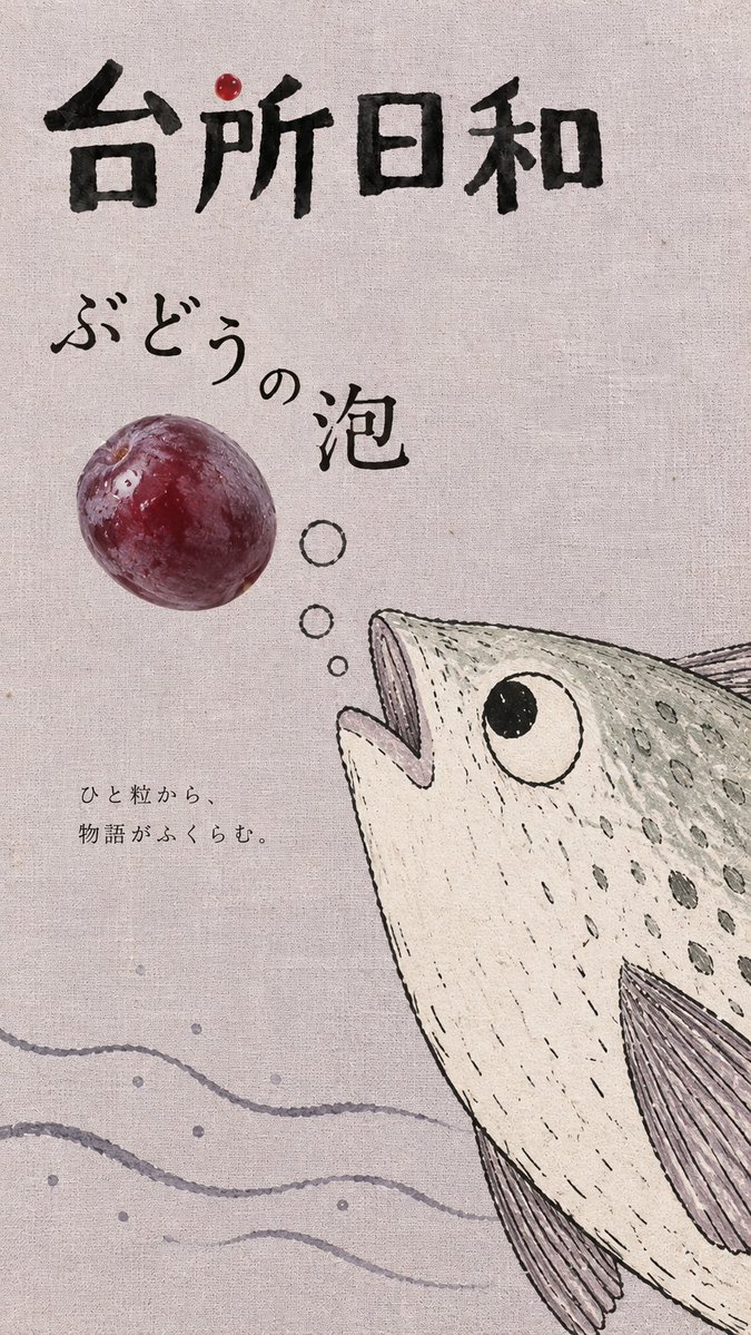 Japanese Food Magazine Cover With Hand-Drawn Illustration — AI result, variation 4 of 4