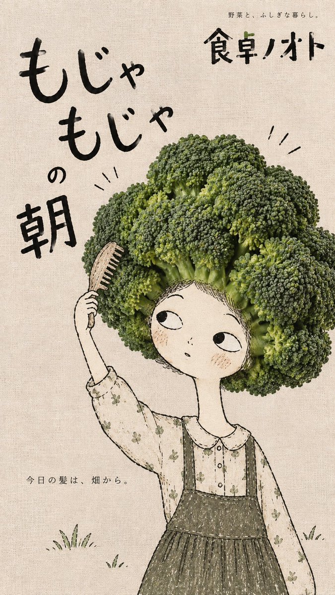 Japanese Food Magazine Cover With Hand-Drawn Illustration — AI result, variation 2 of 4