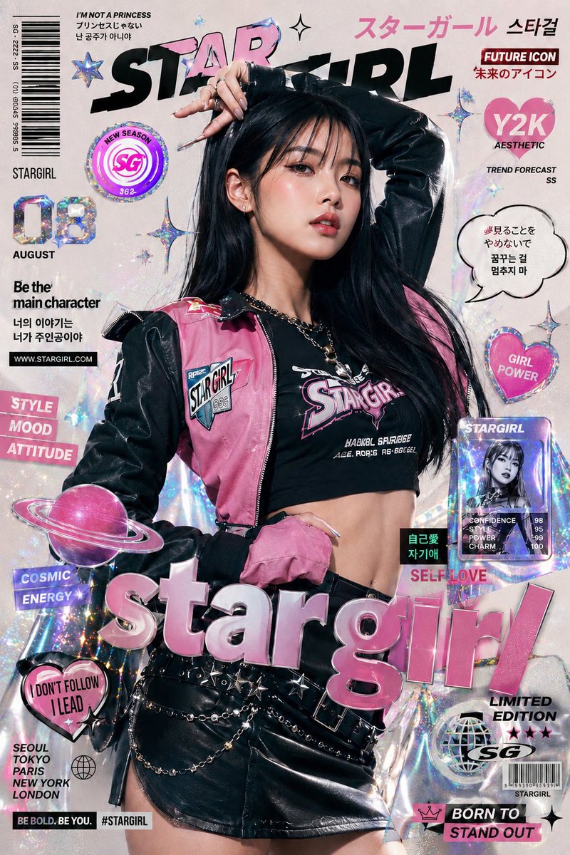 K-Fashion Pop-Art Collage Poster Design — AI result, variation 3 of 4