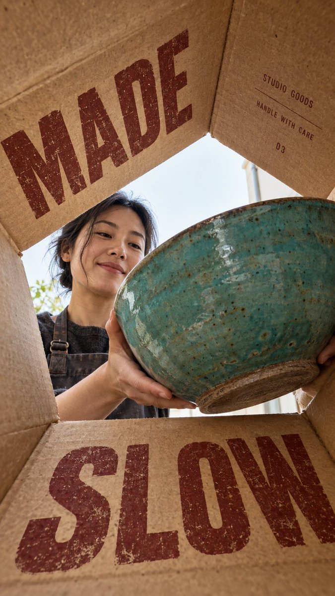 Kraft Paper Package Campaign Poster Look — AI result, variation 3 of 4