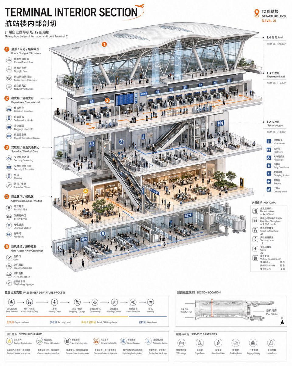 Layered Axonometric Space Diagram in Clean White — AI result, variation 4 of 4