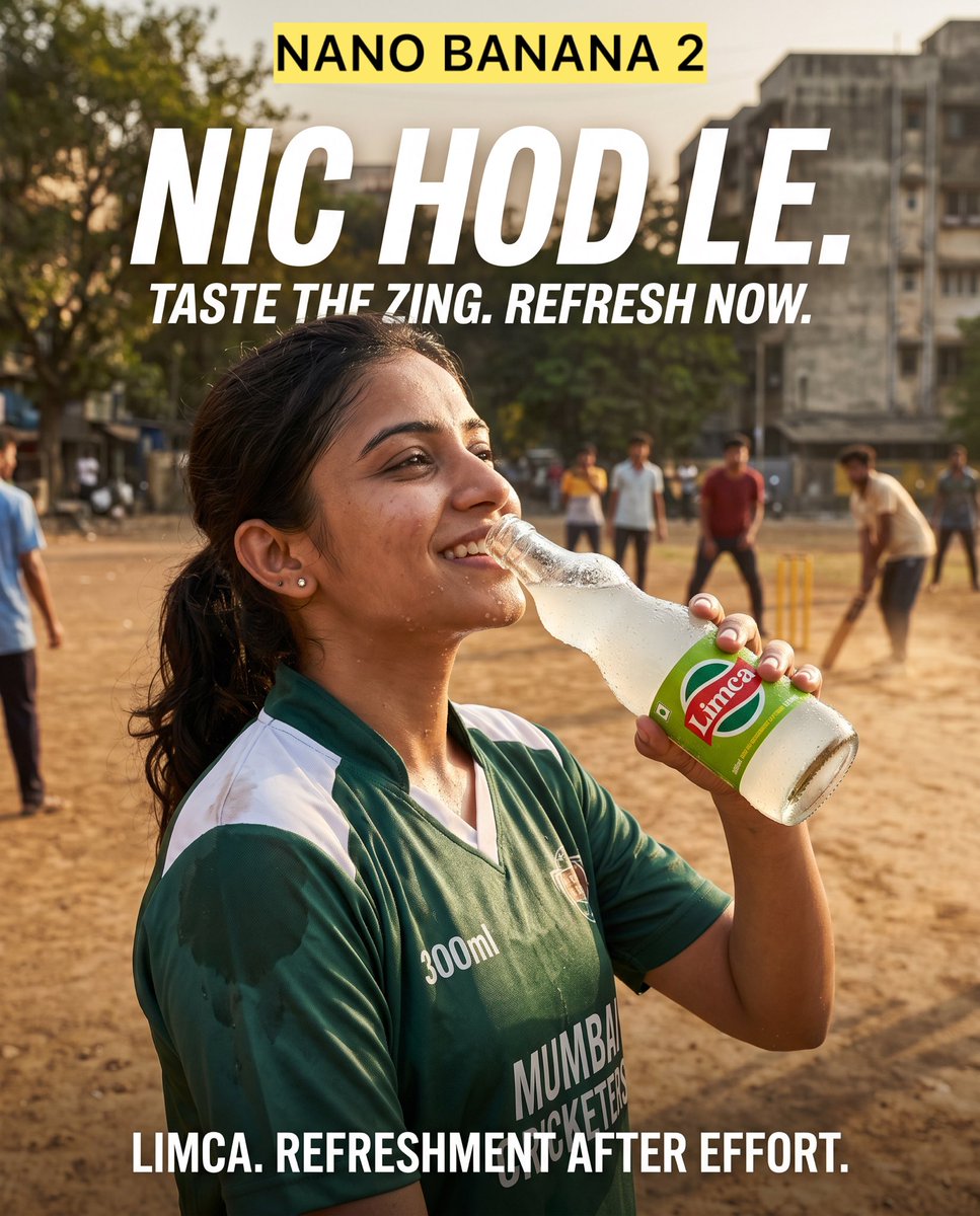 Limca Refreshment Poster with Bold Typography — AI result, variation 3 of 3