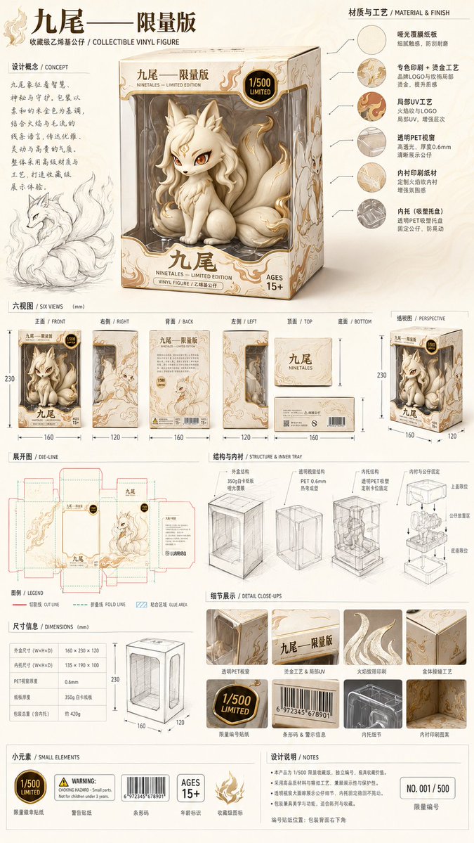 Limited Edition Plush Box Concept Board — AI result, variation 4 of 4