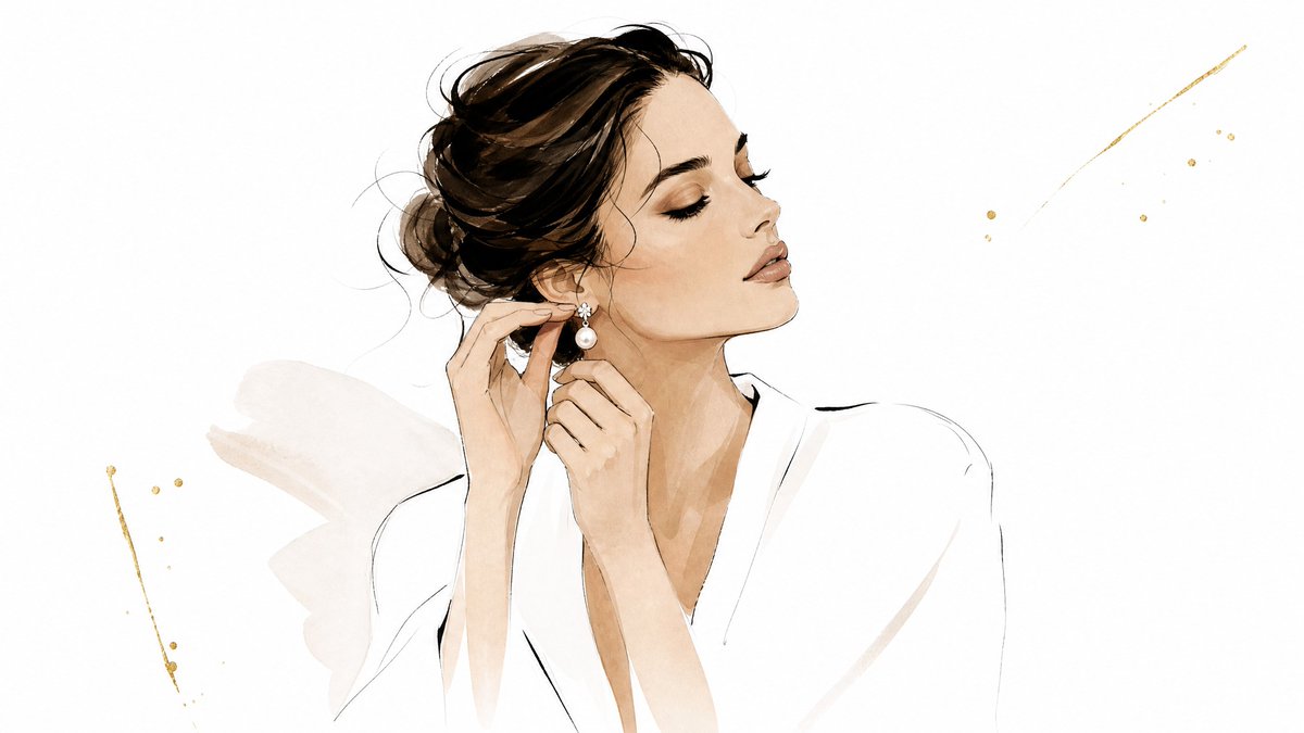 Line Art Fashion Figure for Editorial Pages — AI result, variation 2 of 4