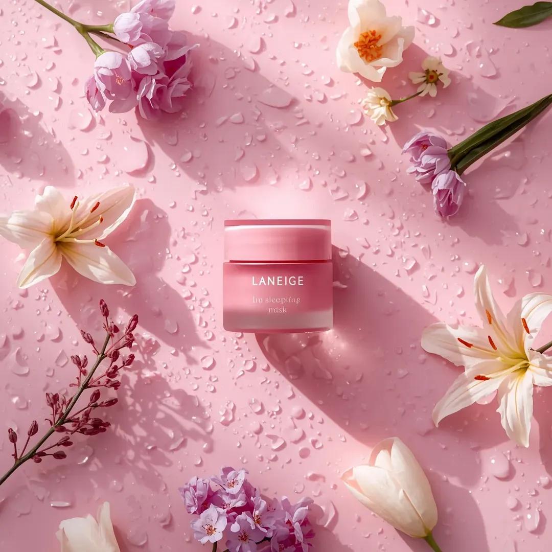 Lip Sleeping Mask Jar Beauty Product Shot — AI result, variation 3 of 3