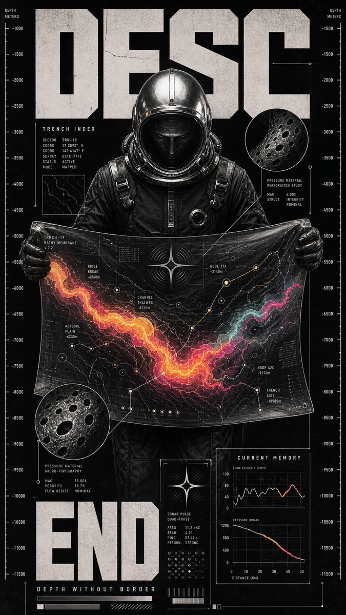 Liquid Metal Figure Editorial Poster in Monochrome — AI result, variation 2 of 4